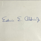 BUZZ ALDRIN * Beckett BAS * Full Signature Autograph Index card Signed Apollo 11