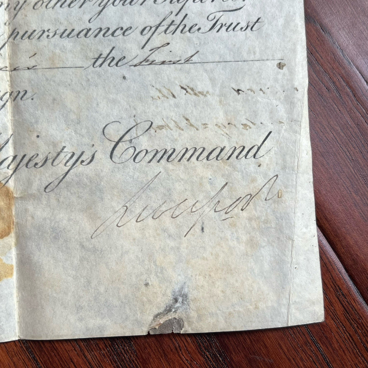 Mad KING GEORGE III * PSA/DNA * Royal APPOINTMENT Signed * 1809