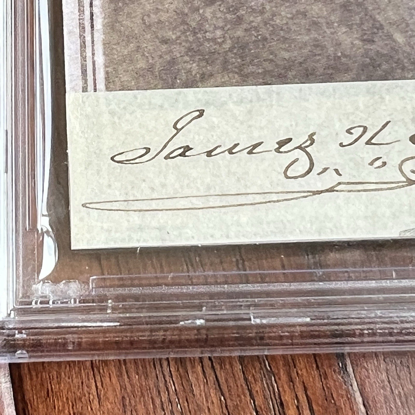 JAMES POLK * PSA * Autograph Cut Signature CDV Signed President Photograph