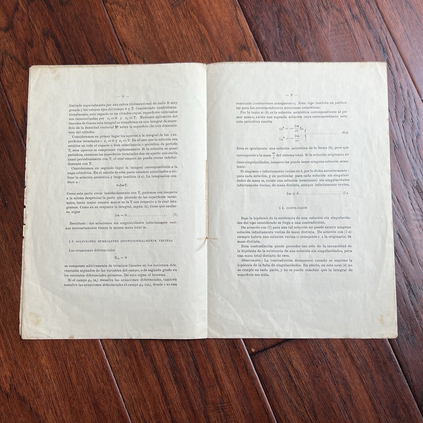 ALBERT EINSTEIN * PSA * Autograph THEORETICAL PHYSICS Signed * Rik = 0 Equation