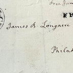 JAMES MADISON * PSA * Autograph FREE FRANK Signed 2x Signature President