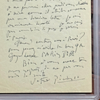 PABLO PICASSO * PSA/DNA * Handwritten AUTOGRAPH Letter SIGNED * PARIS 1953