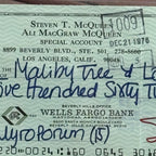 STEVE McQUEEN * PSA * GEM MINT 10 * Scarce AUTOGRAPH Personal Check SIGNED