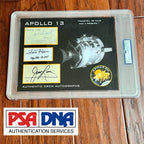 APOLLO 13 * PSA * CREW SIGNED AUTOGRAPH PRESENTATION * JACK SWIGERT JAMES LOVELL