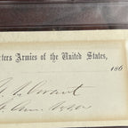 ULYSSES S. GRANT * PSA * Autograph Scarce HEAD-QUARTERS U.S. ARMIES Rank Signed