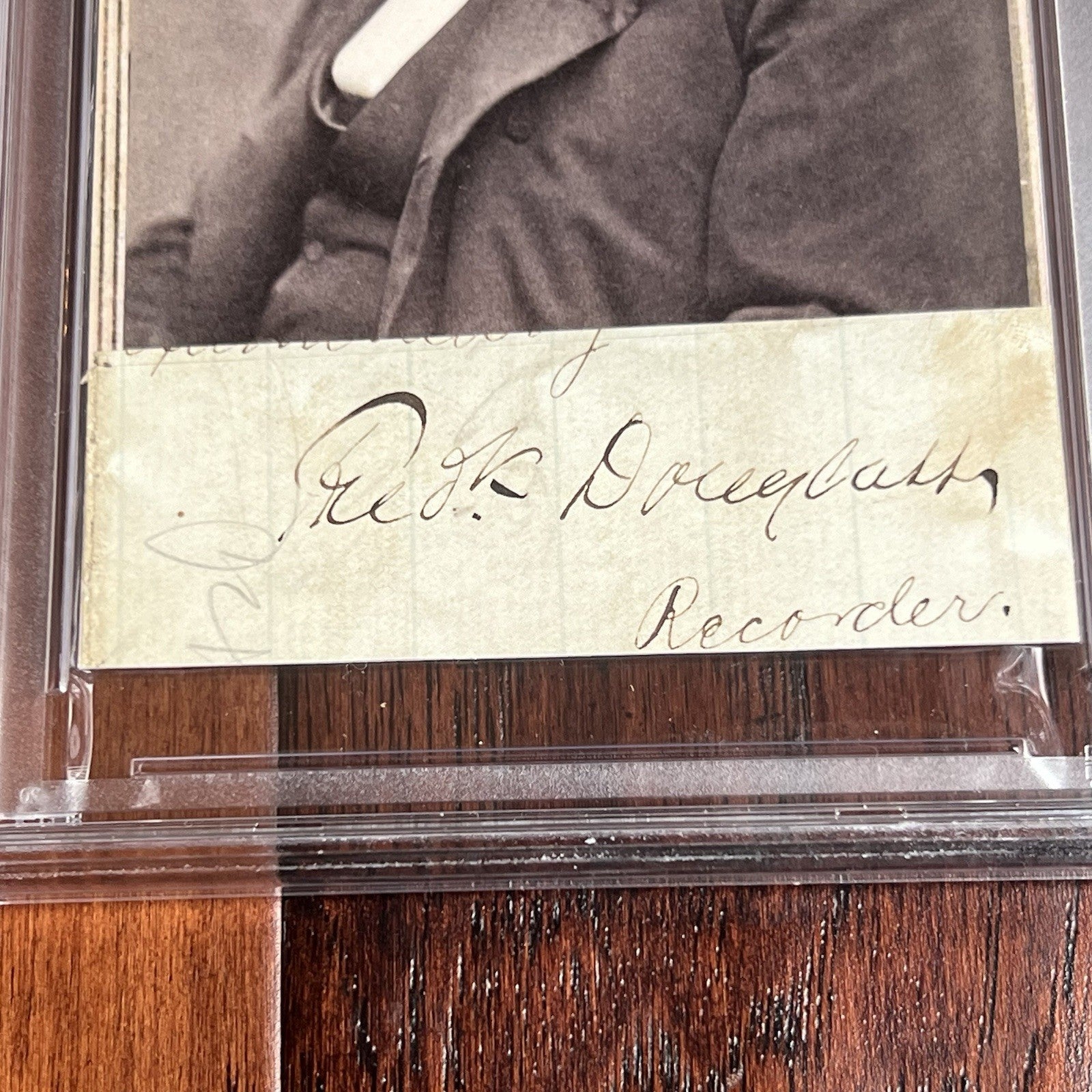 FREDERICK DOUGLASS * PSA * Autograph Cut Signature CUSTOM CARD Signed