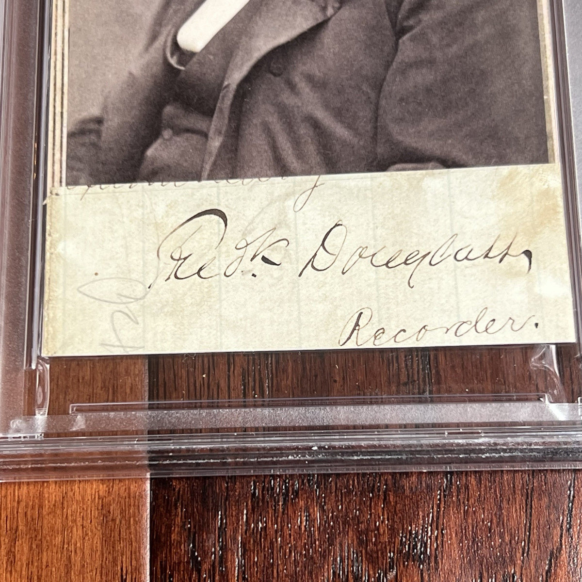 FREDERICK DOUGLASS * PSA * Autograph Cut Signature CUSTOM CARD Signed