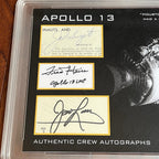 APOLLO 13 * PSA * CREW SIGNED AUTOGRAPH PRESENTATION * JACK SWIGERT JAMES LOVELL