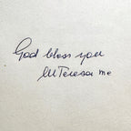MOTHER TERESA * JSA *  1st Ed. Book Autograph BIOGRAPHY Signed * Catholic Saint