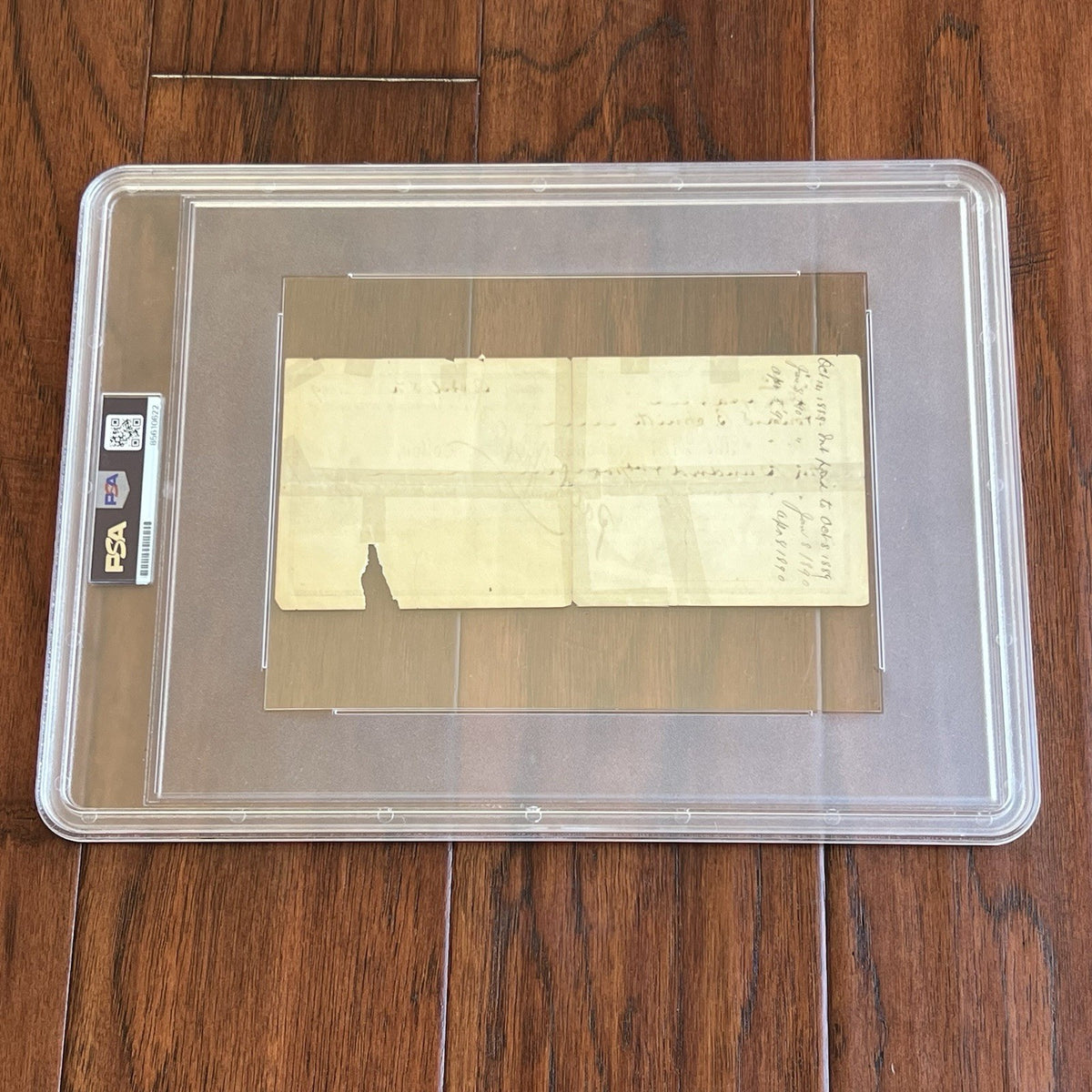 VIRGIL EARP * PSA * OK CORRAL Marshal AUTOGRAPH Loan Document SIGNED WYATT Bro