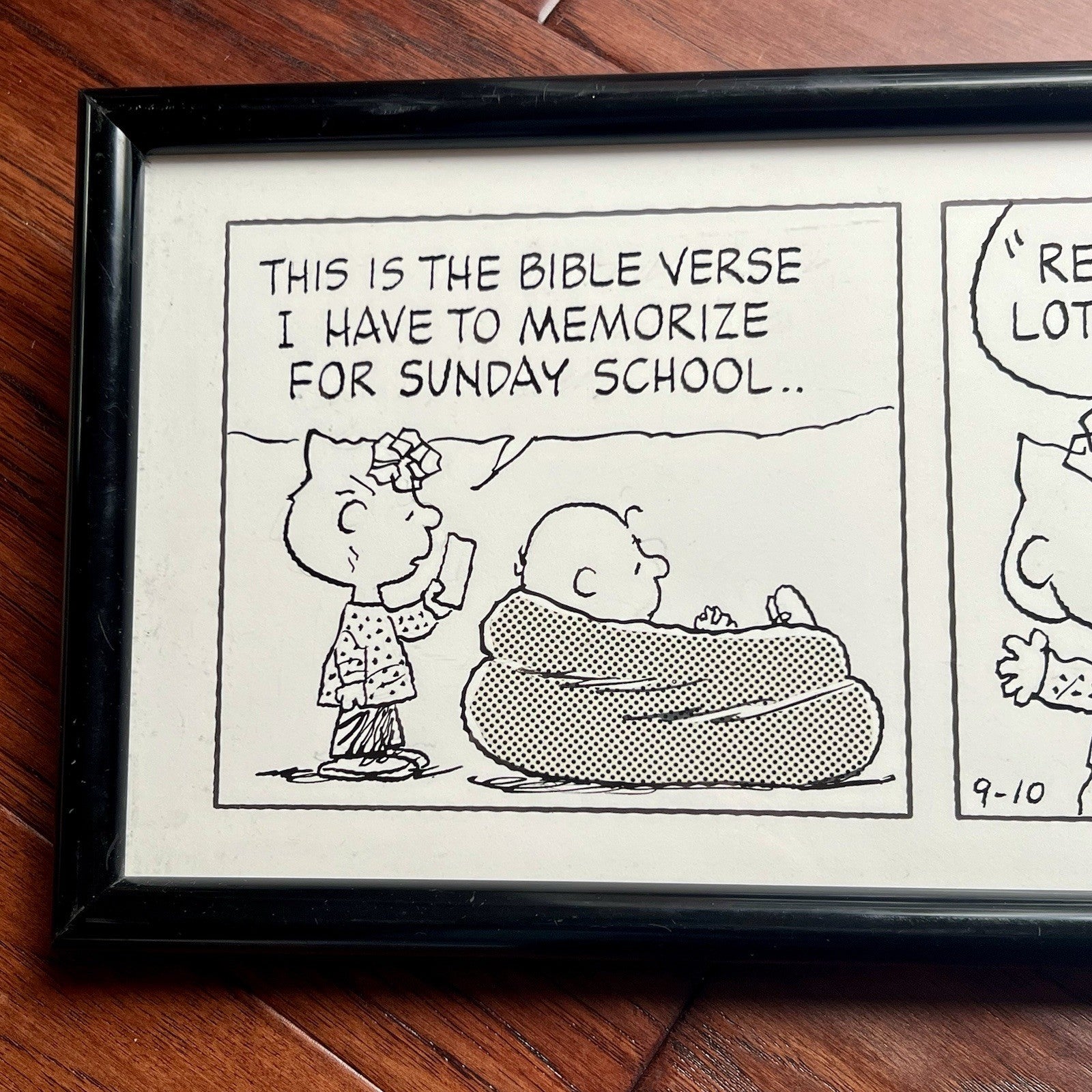 CHARLES SCHULZ * Original Signed Drawn Peanuts Artwork Comic Strip Autograph PSA