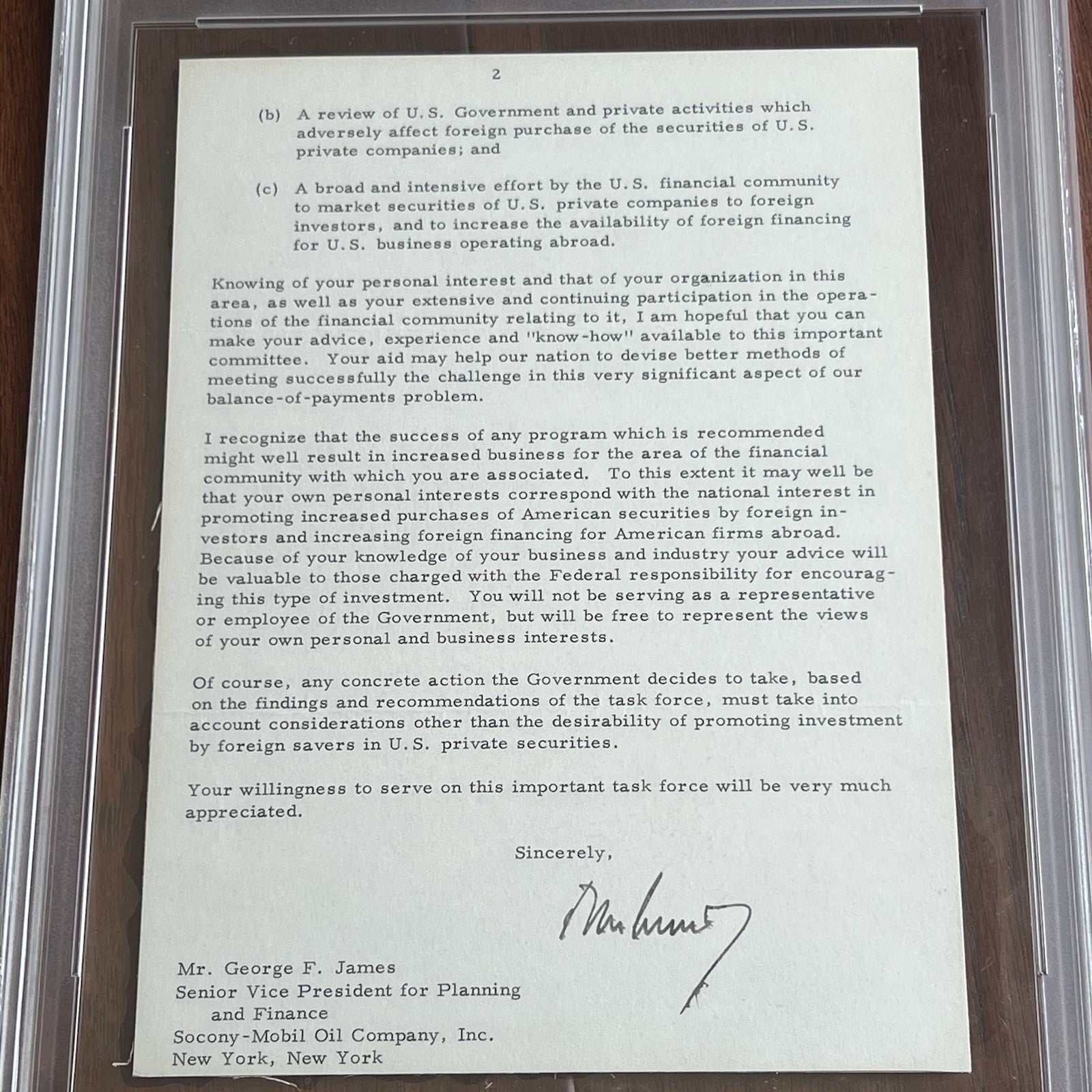 JOHN F. KENNEDY * PSA * Autograph WHITE HOUSE Letter Signed 1 Month Before Death