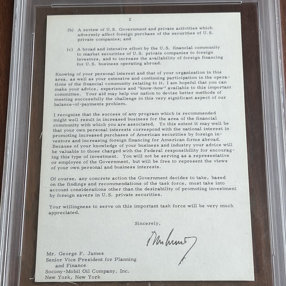 JOHN F. KENNEDY * PSA * Autograph WHITE HOUSE Letter Signed 1 Month Before Death