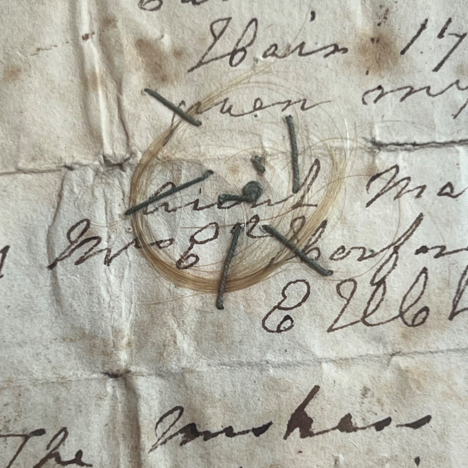 Queen CATHERINE PARR * HENRY VIII Last Wife Scarce LOCK OF HAIR Autograph Note