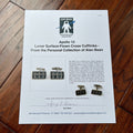 APOLLO 12 * LUNAR SURFACE FLOWN Cross Cufflinks * ALAN BEAN * MOON Autograph COA