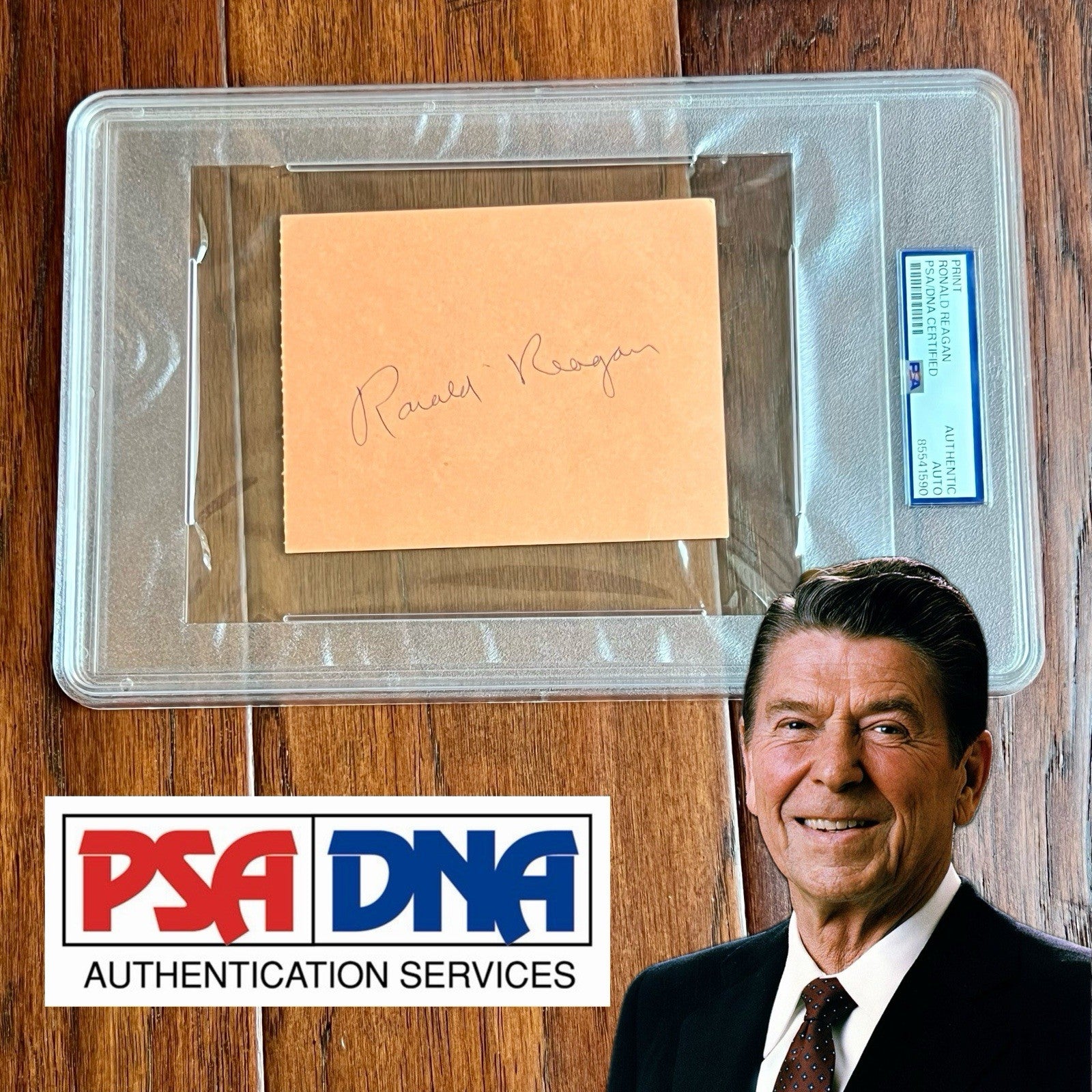 RONALD REAGAN * PSA * Autograph Economic Development Ticket Signed * DISNEYLAND