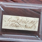 FRANCIS LEWIS * PSA * Autograph Cut Signed * DECLARATION Independence Signer
