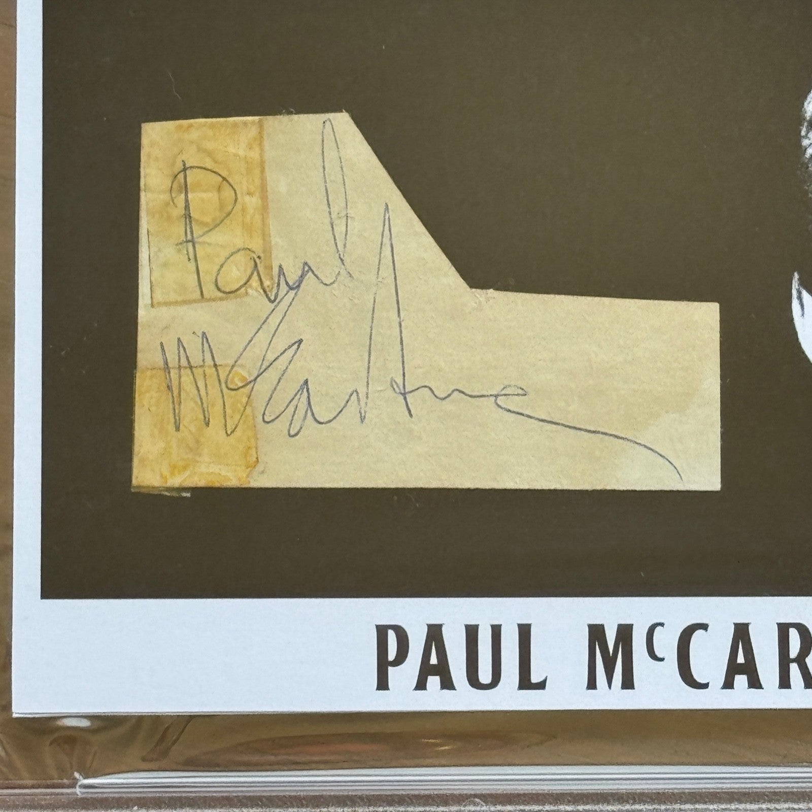 PAUL McCARTNEY * PSA/DNA * Autograph Beatles CUT SIGNATURE CUSTOM CARD Signed