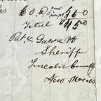 PAT GARRETT * PSA * Signed 1881 Billy the Kid Lawman Autograph SHERIFF Subpoena
