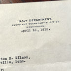 FRANKLIN D. ROOSEVELT * JSA * Autograph Signed Letter for Binoculars Used in WWI