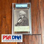 FREDERICK DOUGLASS * PSA * Autograph Cut Signature CUSTOM CARD Signed