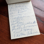 JACK RUBY * BAS * Oswald Shooter Mini HANDWRITTEN NOTEPAD * not Autograph Signed