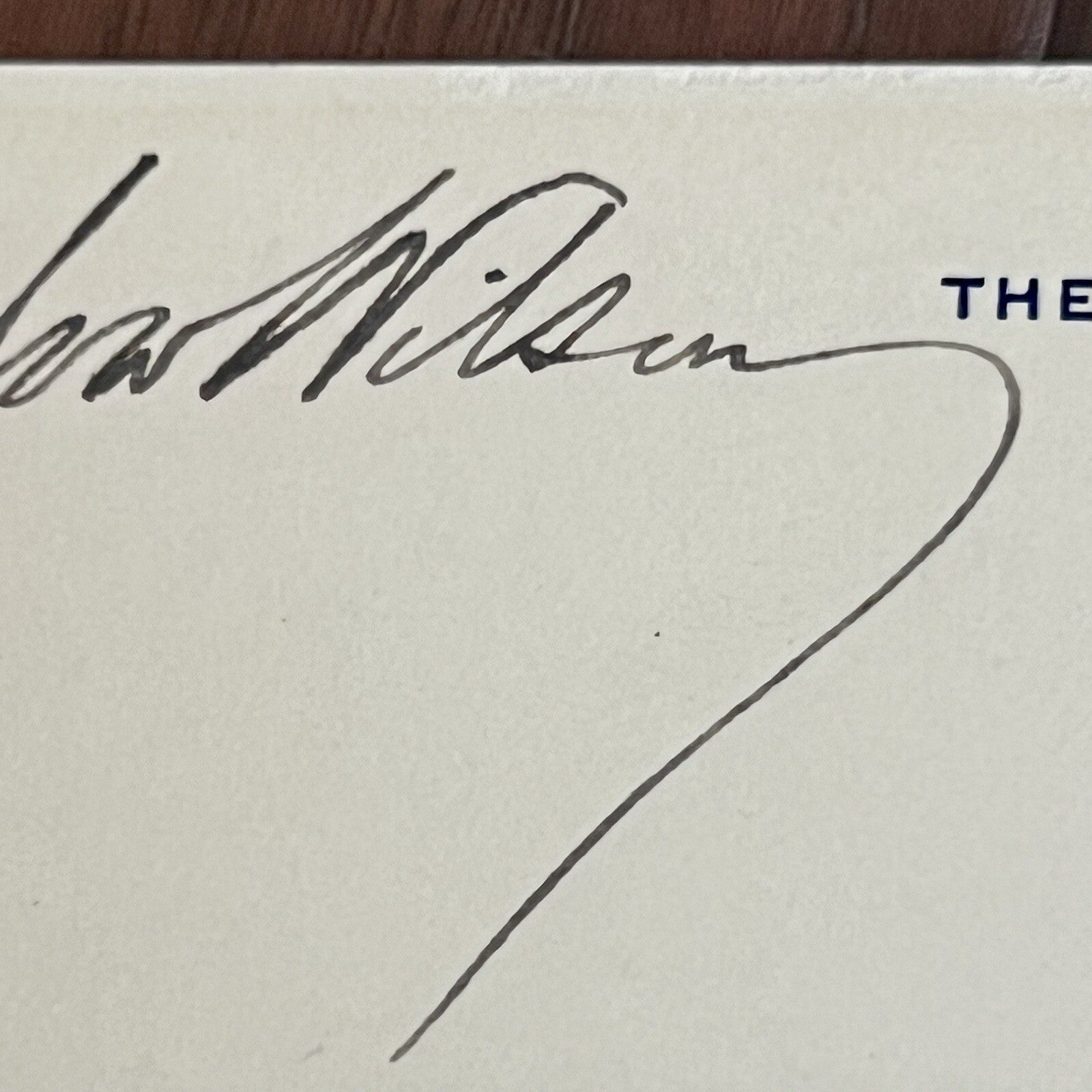 Woodrow Wilson * PSA * Autograph WHITE HOUSE CARD Signed * As President Slab
