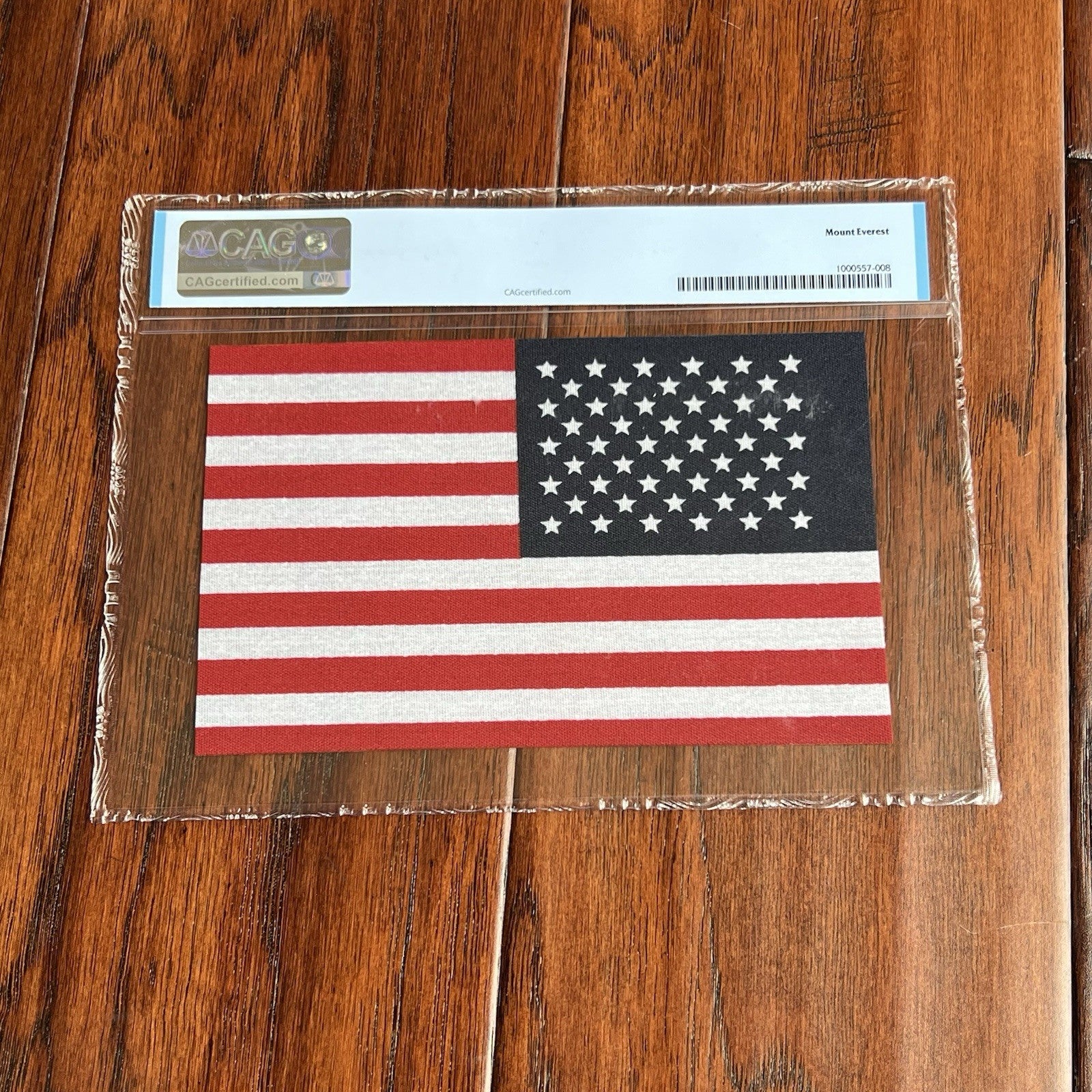 MOUNT EVEREST * CAG * GENUINE US MINI FLAG ARTIFACT CARRIED TO SUMMIT 29029 FT