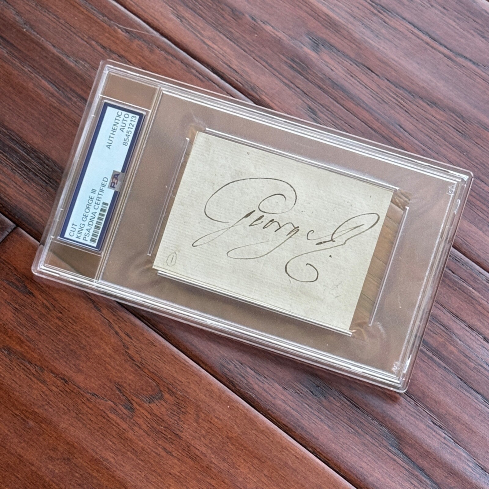 KING GEORGE III * PSA/DNA * Cut Signature Autograph Signed  * England 3rd