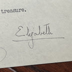 QUEEN ELIZABETH II * JSA LOA * Signed Letter Re 21st Birthday Gift Autograph