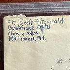 F. SCOTT FITZGERALD * PSA * Autograph Handwritten Envelope Signed and Addressed