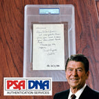 RONALD REAGAN * PSA * Handwritten Autograph Letter Signed Dutch 1980 Election