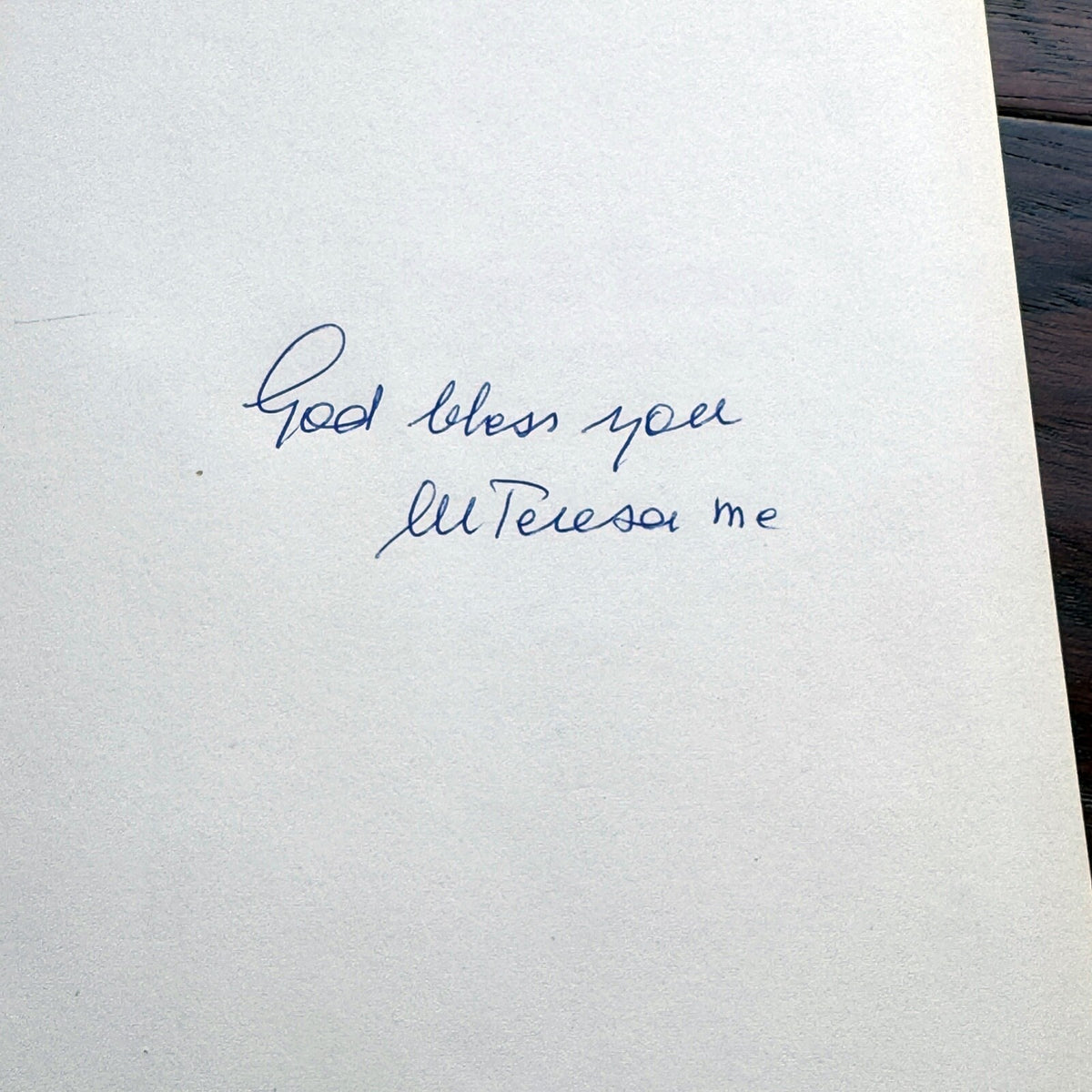 MOTHER TERESA * JSA *  1st Ed. Book Autograph BIOGRAPHY Signed * Catholic Saint
