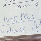 Edward VIII * PSA * Duke & Duchess of Windsor Autograph BUCKINGHAM PALACE Signed