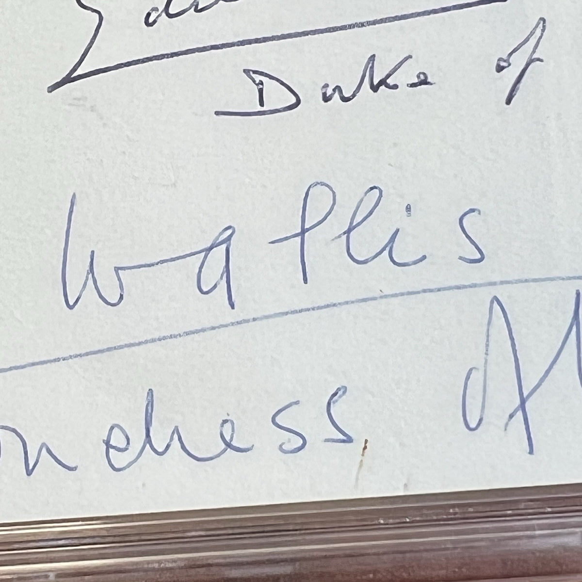 Edward VIII * PSA * Duke & Duchess of Windsor Autograph BUCKINGHAM PALACE Signed