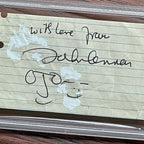 JOHN LENNON * PSA/DNA * Scarce Autograph JOHN + YOKO DOODLES Signed * Beatles