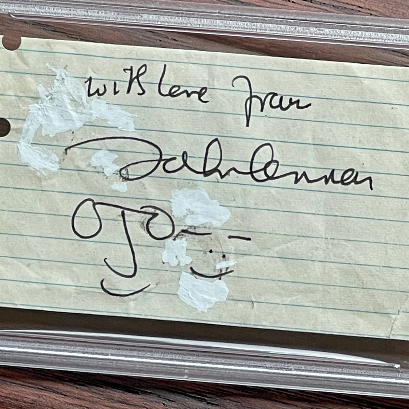 JOHN LENNON * PSA/DNA * Scarce Autograph JOHN + YOKO DOODLES Signed * Beatles