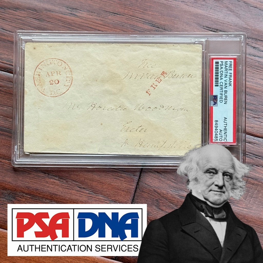 MARTIN VAN BUREN * PSA * Autograph FREE FRANK Envelope Signed * WASHINGTON DC