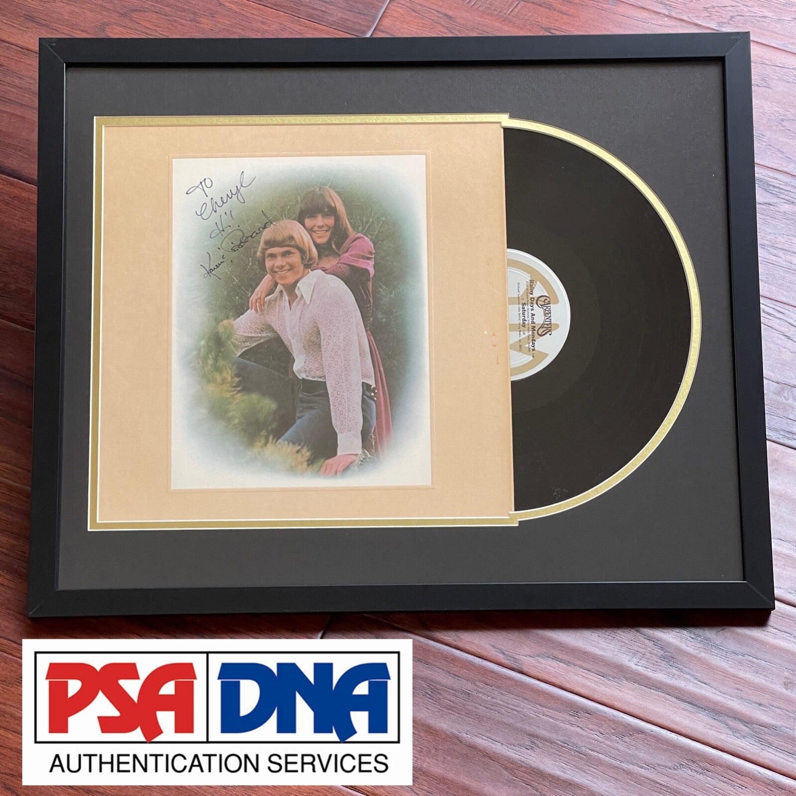 CARPENTERS * PSA/DNA * KAREN & RICHARD AUTOGRAPH "CARPENTERS" ALBUM SIGNED LP