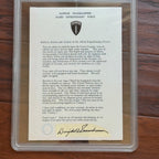 DWIGHT D. EISENHOWER * PSA * Autograph Custom Card D Day Orders Signed * WWII