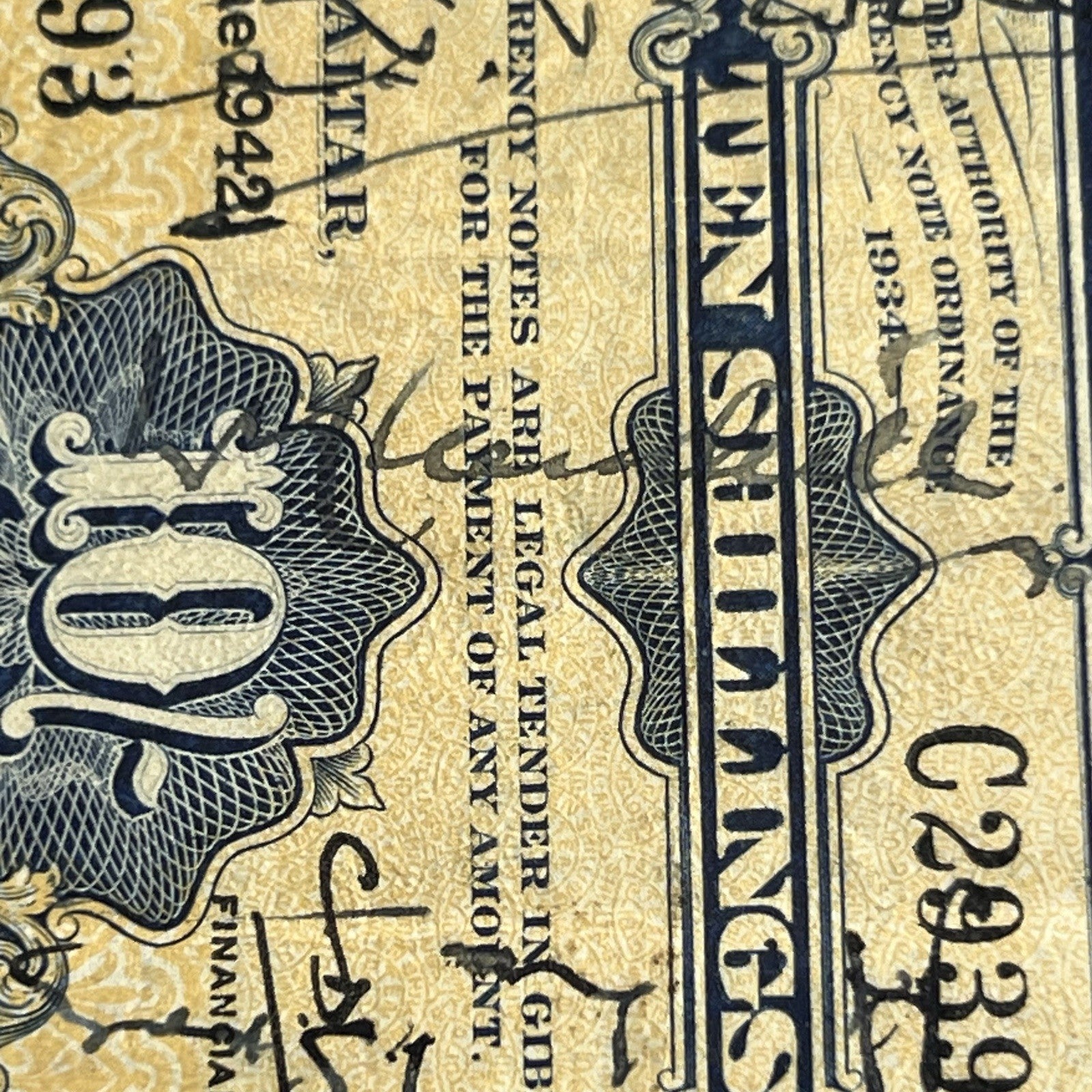 WINSTON S. CHURCHILL * Anthony Eden & Others 1943 SIGNED CURRENCY Autograph PSA