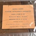 RONALD REAGAN * PSA * Autograph Economic Development Ticket Signed * DISNEYLAND