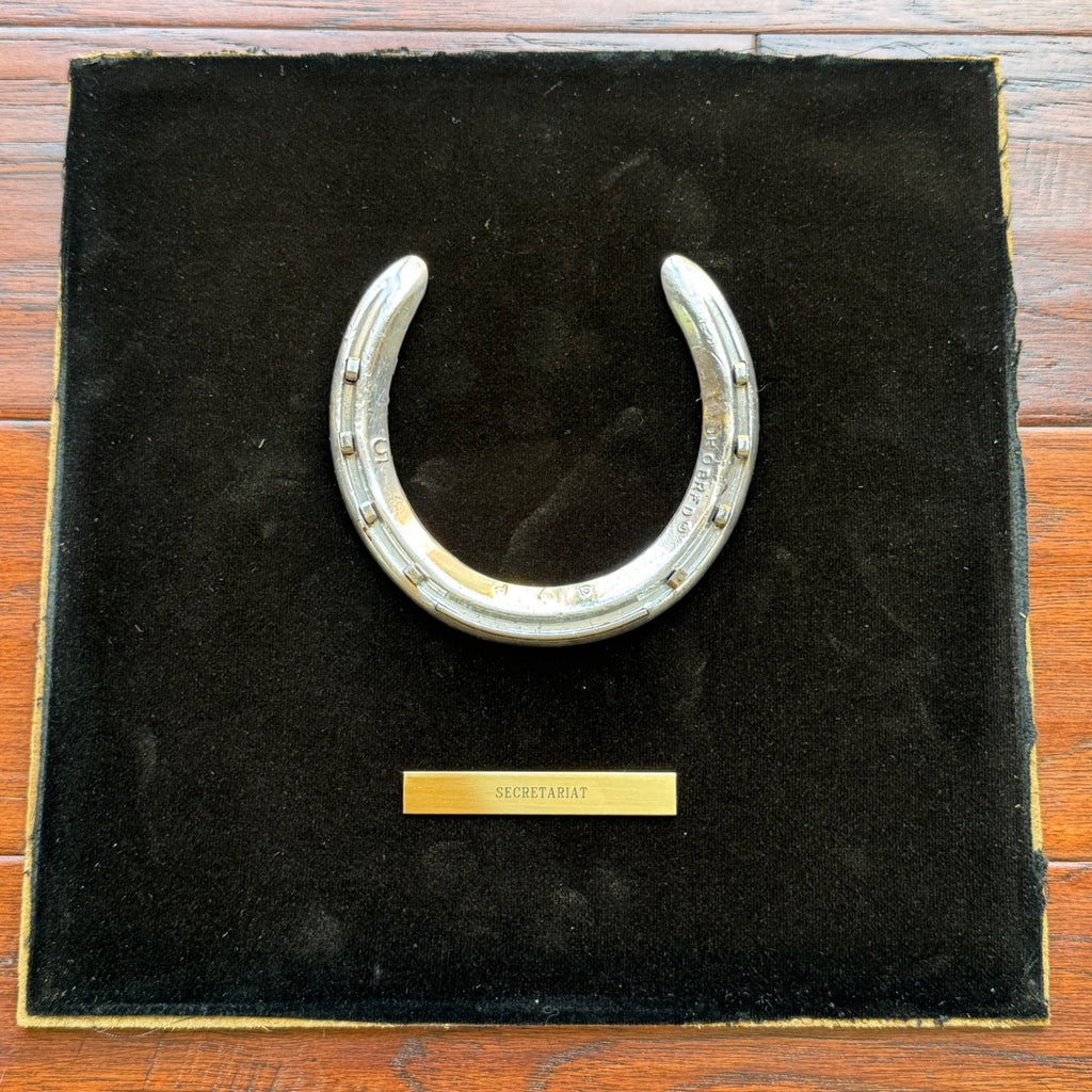 SECRETARIAT * Owned & Worn HORSESHOE Champion Thoroughbred * CLAIBORNE FARM COA