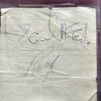 PAUL MCCARTNEY & RINGO STARR * Beckett Bas * PROOF Signed Cut Autograph Beatles