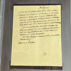 MARQUIS DE LAFAYETTE * PSA * Handwritten Autograph Note re: PRISON REFORM
