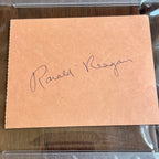 RONALD REAGAN * PSA * Autograph Economic Development Ticket Signed * DISNEYLAND