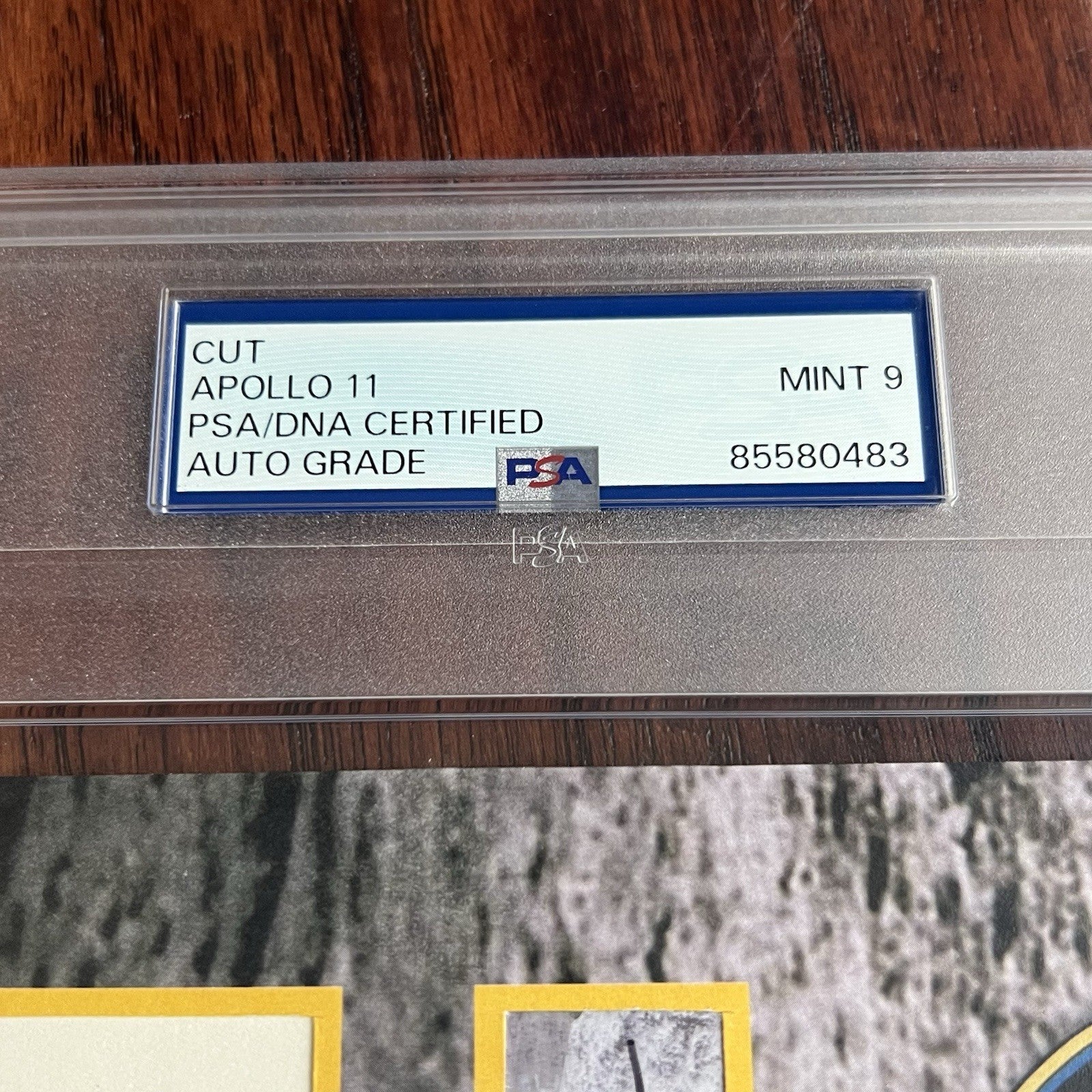 APOLLO 11 * PSA * Crew Signed Card Autographs * Neil Armstrong Aldrin Collins