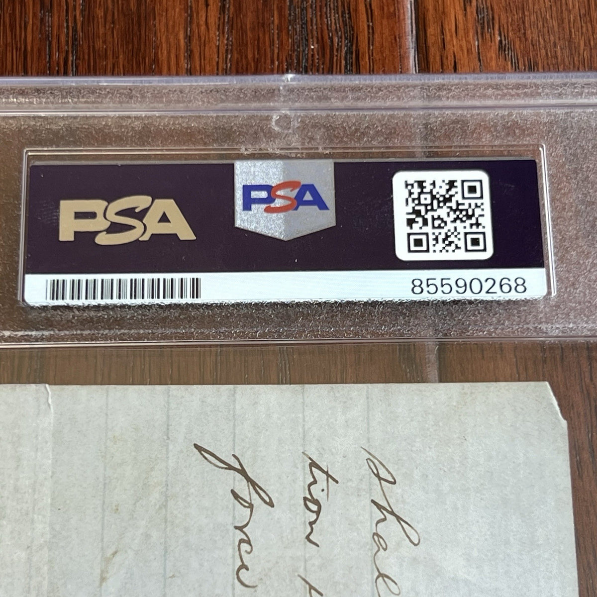 ABRAHAM LINCOLN * PSA * Handwritten LEGAL CASE Cut from an Autograph Doc Signed