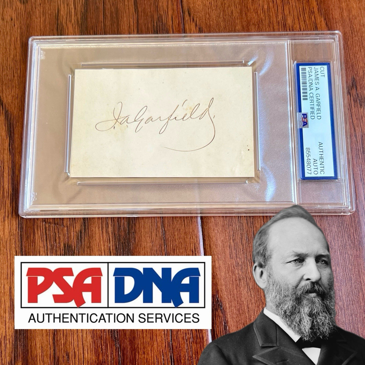 JAMES A. GARFIELD * PSA * Autograph Cut Signature Signed President