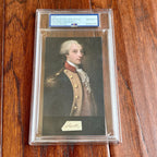 MARQUIS DE LAFAYETTE * PSA * Graded NM-MT 8 Autograph Cut CUSTOM CARD Signed
